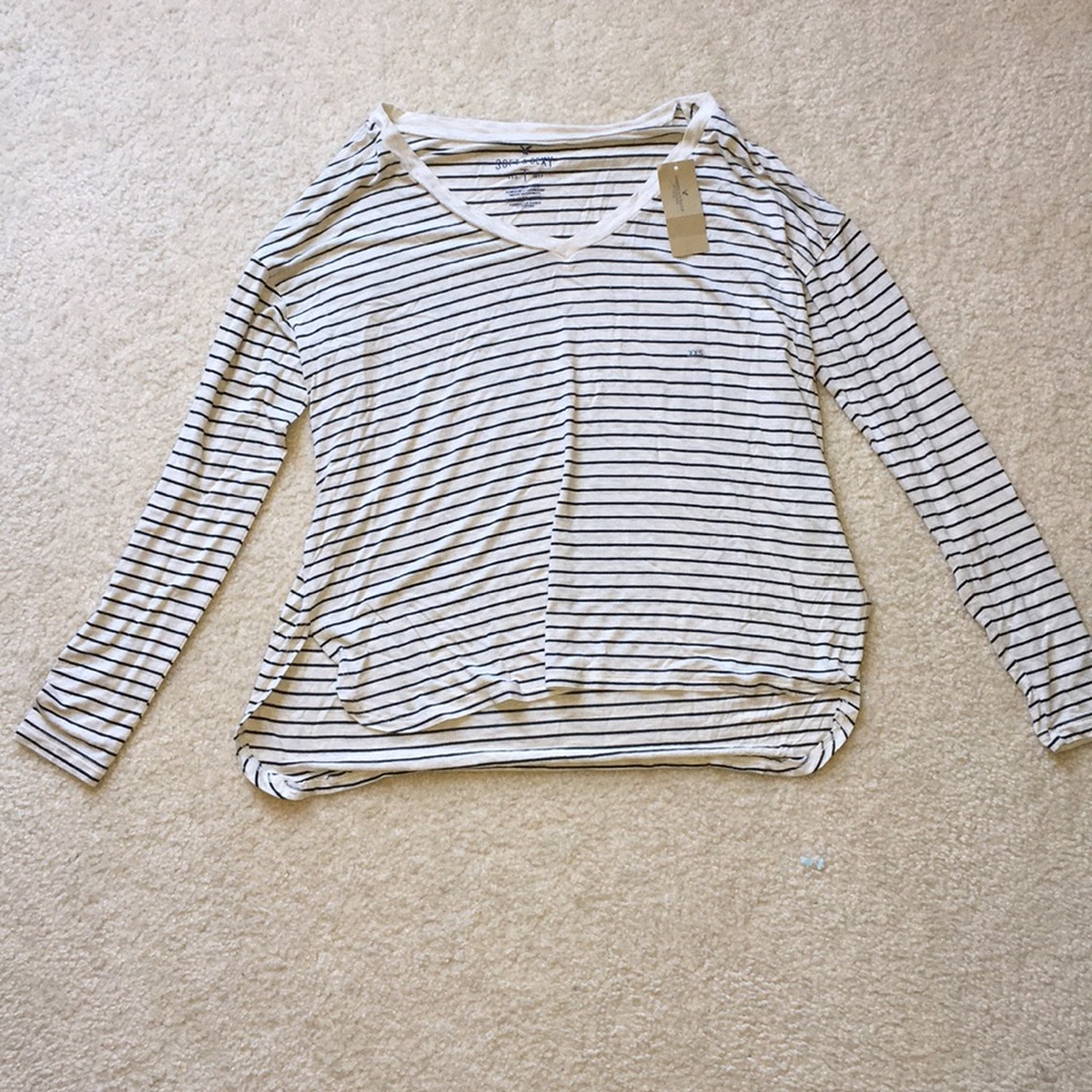 “Soft and sexy” striped top